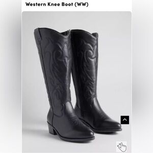 Torrid Black Western Boots Extra Wide Calf